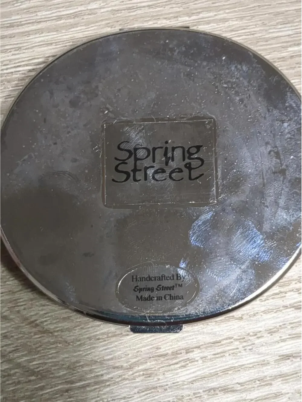 Spring Street Compact Mirror with Crown Design